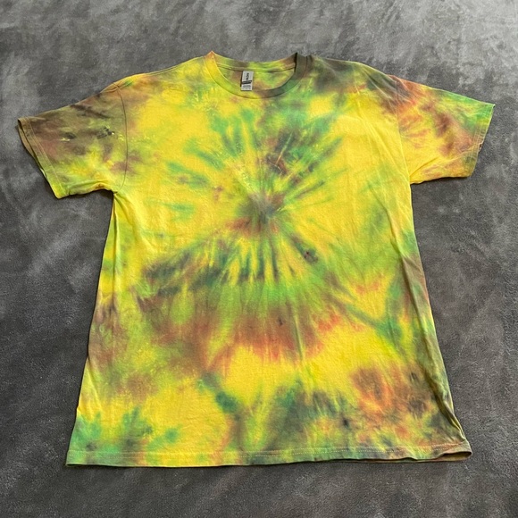 Gildan Classic Tie Dye Tee Shirt Top - Picture 1 of 3